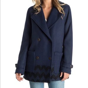 NWOT Roxy Moonlight Peacoat